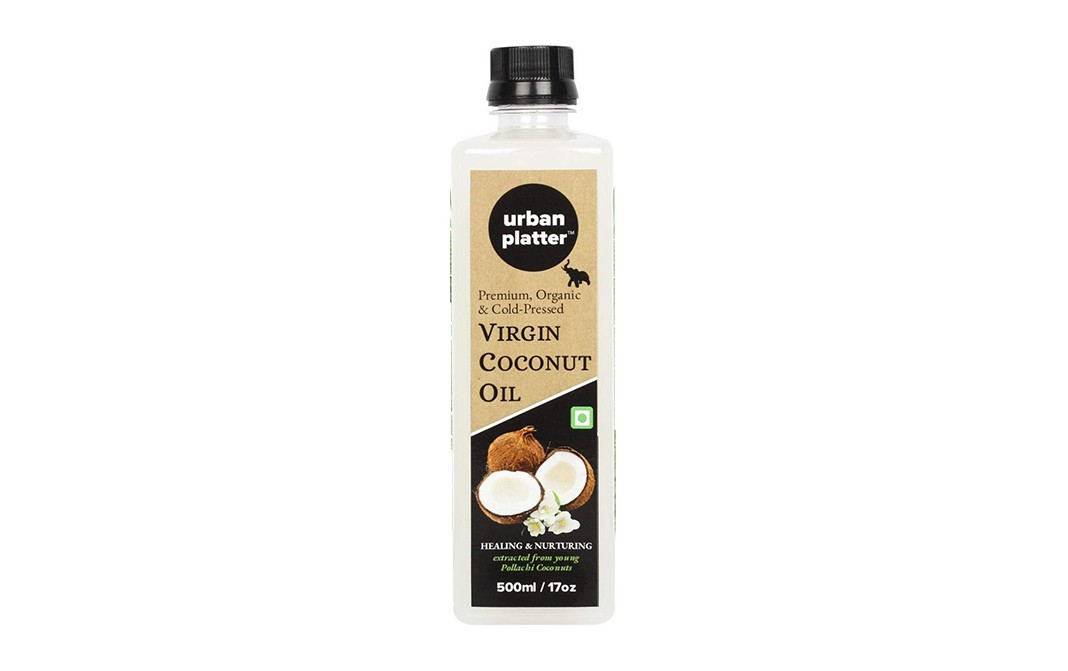 Urban Platter Premium Organic & Cold-Pressed Virgin Coconut Oil   Plastic Bottle  500 millilitre
